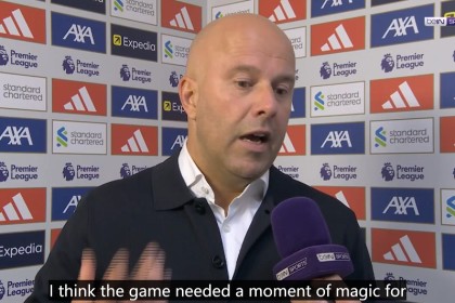 开云体育官网-斯洛特：今天决定把比赛踢得无聊一点，需要神奇瞬间来获胜